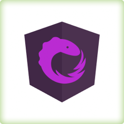 Ngrx logo.