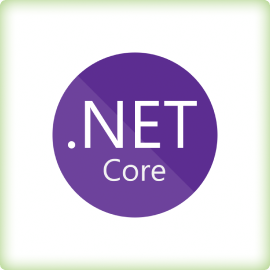 .NET Core logo.